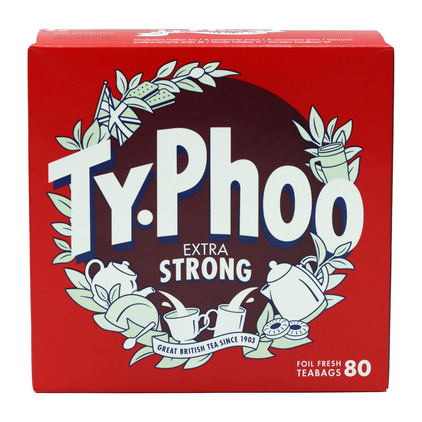 Typhoo Extra Strong 80 Tea Bags Typhoo Extra Strong 80 Tea Bags